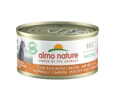 Консервы ALMO NATURE для взрослых кошек с курицей и сыром 75% мяса Legend Adult Cat Chicken Cheese