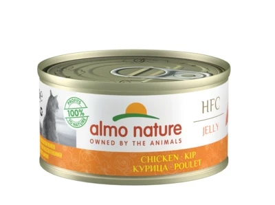 Консервы ALMO NATURE HFC для взрослых кошек с курицей в желе Jelly Adult Cat Imperial Chicken