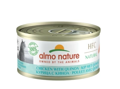 Консервы низкокалорийные ALMO NATURE для взрослых кошек с курицей и киноа HFC Adult Cat Light Chicken with Qinoa