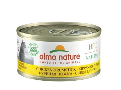 Консервы ALMO NATURE для взрослых кошек аппетитные куриные бедрышки 75% мяса Ledend Adult Cat Chicken Drumstick