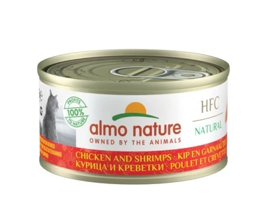 Консервы ALMO NATURE для взрослых кошек с курицей и креветками 75% мяса Legend Adult Cat Chicken/Shrimps