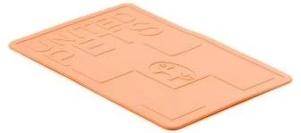 Коврик под миску United Pets "Mustafa" 45 х 30 см, оранжевый GI0602AR20