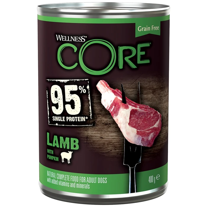 Консервы беззерновые Wellness Core для собак из ягненка с тыквой Adult Dog Lamb with Pumpkin 10856