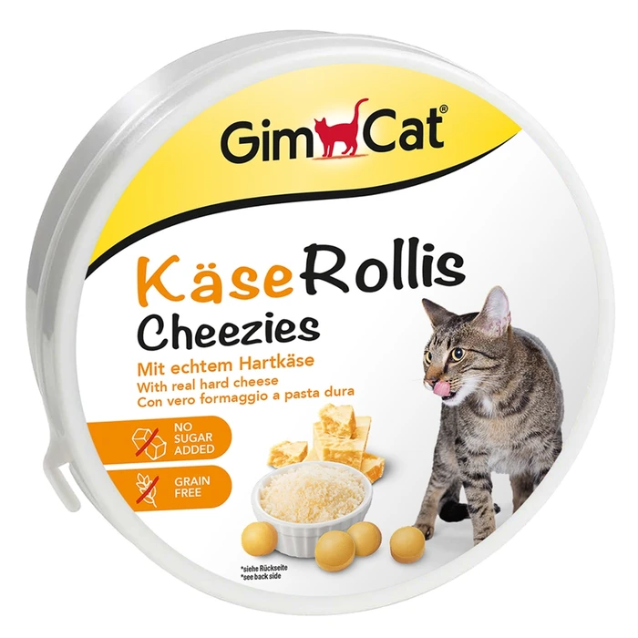 Витаминизированное лакомство для кошек GimCat Rollis: Сырные ролики
