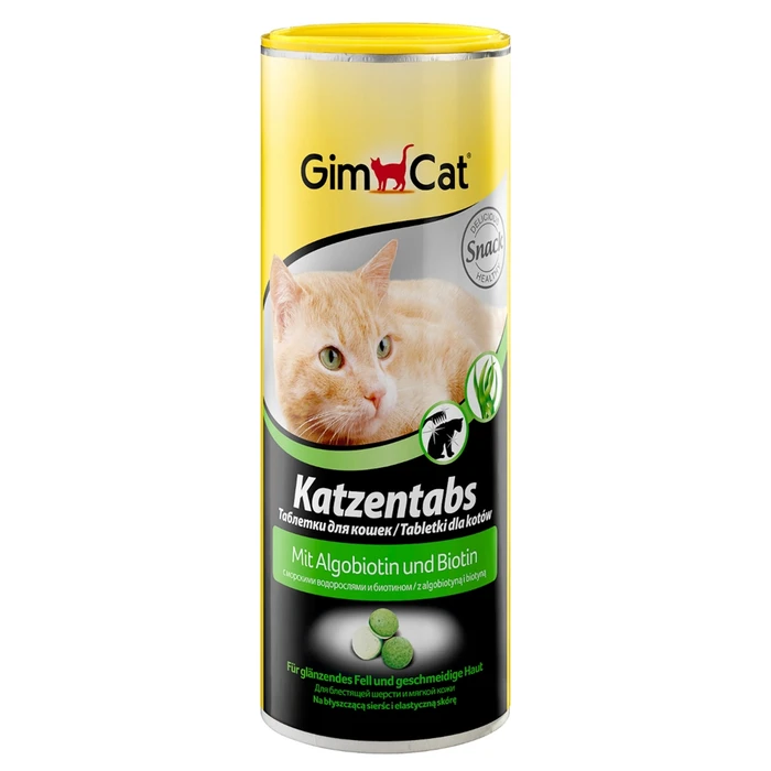 Витаминизированное лакомство для кошек GimCat Tabs с водорослями и биотином
