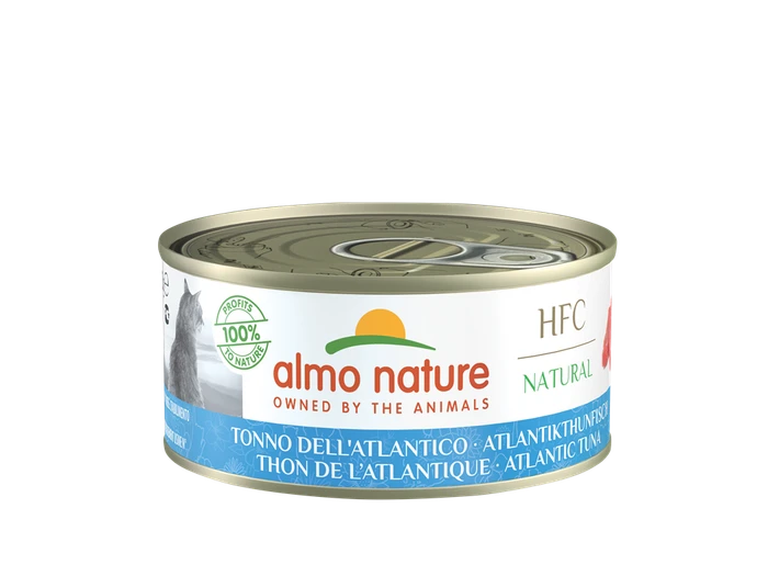 Консервы ALMO NATURE для взрослых кошек Атлантический тунец Natural - Atlantic Tuna 150 гр
