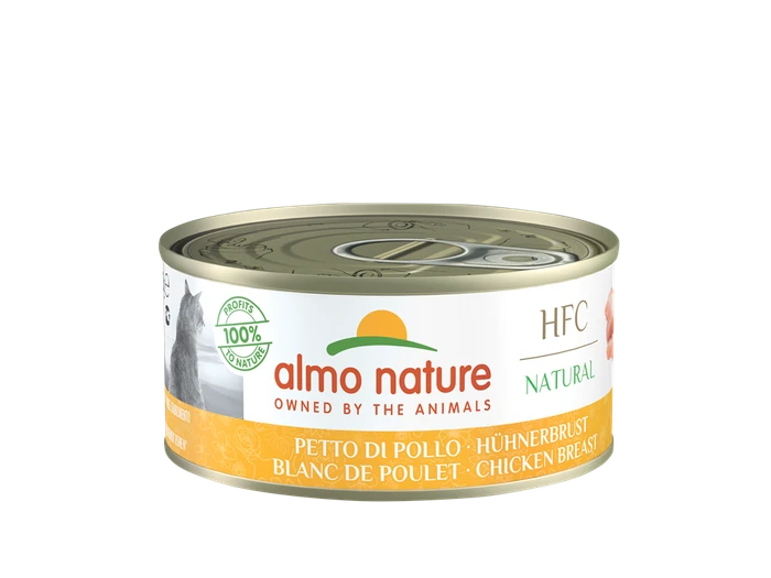 Консервы ALMO NATURE для взрослых кошек куриная грудка Natural - Chicken Breast 150 гр
