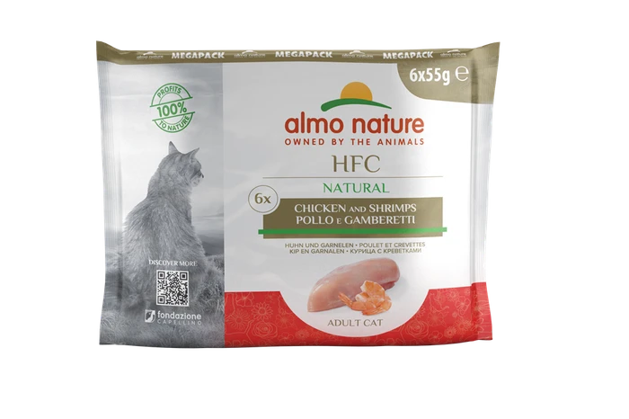 Набор паучей ALMO NATURE для взрослых кошек с курицей 6 шт. по 55 гр. Multipack Classic Assorted Сhicken