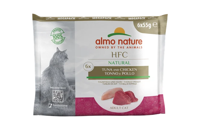 Набор паучей ALMO NATURE для взрослых кошек с курицей 6 шт. по 55 гр. Multipack Classic Assorted Сhicken