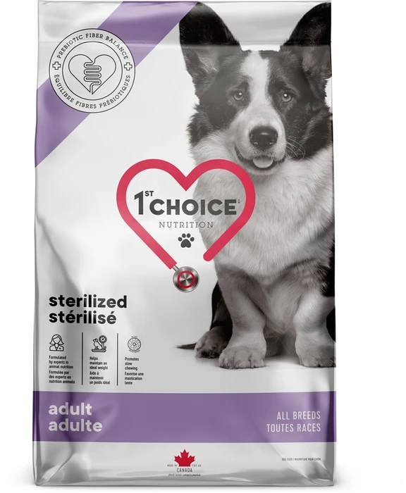 Сухой корм 1st Choice Care для стерилизованных собак всех пород с курицей Sterilized