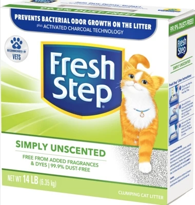 Наполнитель Fresh Step Unscented Комкующийся без запаха новая упаковка