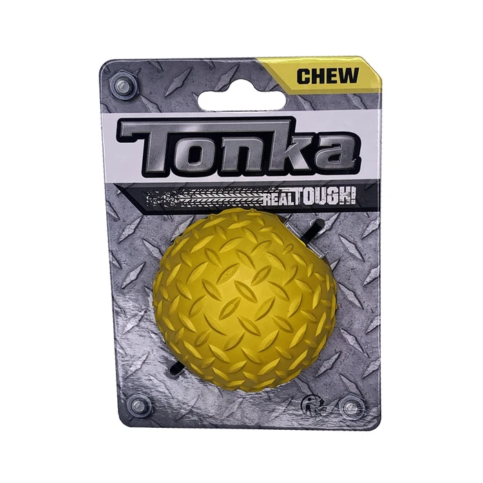 Игрушка для собак Tonka Мяч рифленый диаметр 6,4 см (для малых пород) желтый