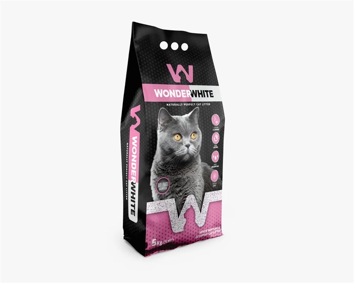 Комкующийся наполнитель Wonder White Babypowder с ароматом детской присыпки WNW-002-1