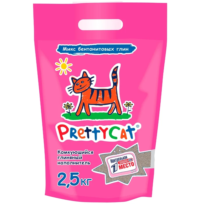 Комкующийся наполнитель PrettyCat Euro Mix без аромата (микс нескольких глин) 2.5 кг