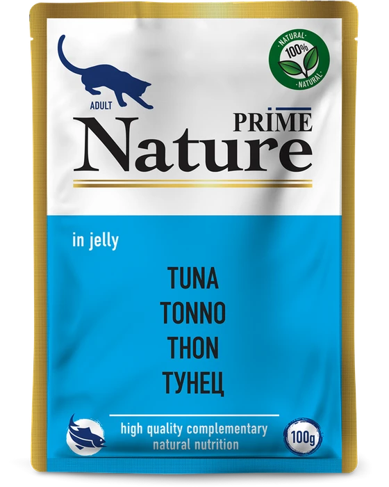 Пауч PRIME NATURE для взрослых кошек с тунцом в желе
