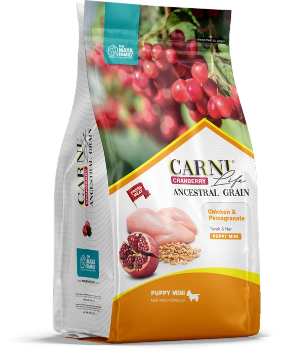 Сухой корм CARNI LIFE для щенков мелких пород курица с гранатом и клюквой CARNI LIFE Puppy Mini