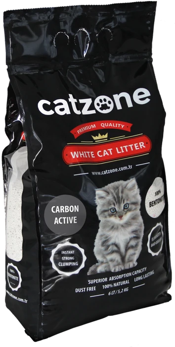 Комкующийся наполнитель Catzone Premium с активированным углем и ароматом алоэ вера Carbon Active