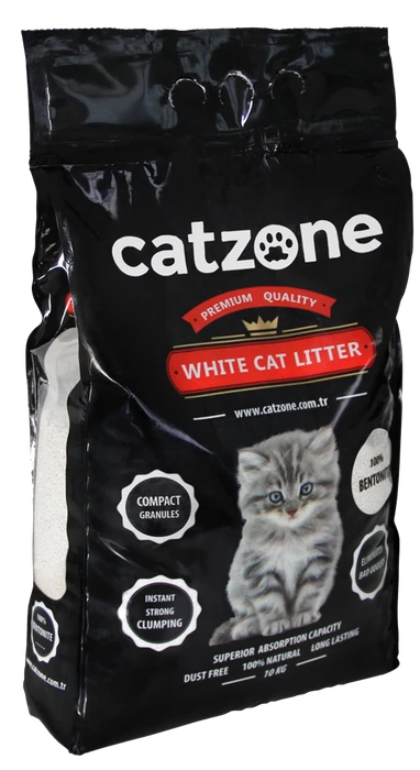 Комкующийся наполнитель Catzone Premium натуральный без ароматизатора Compact Natural
