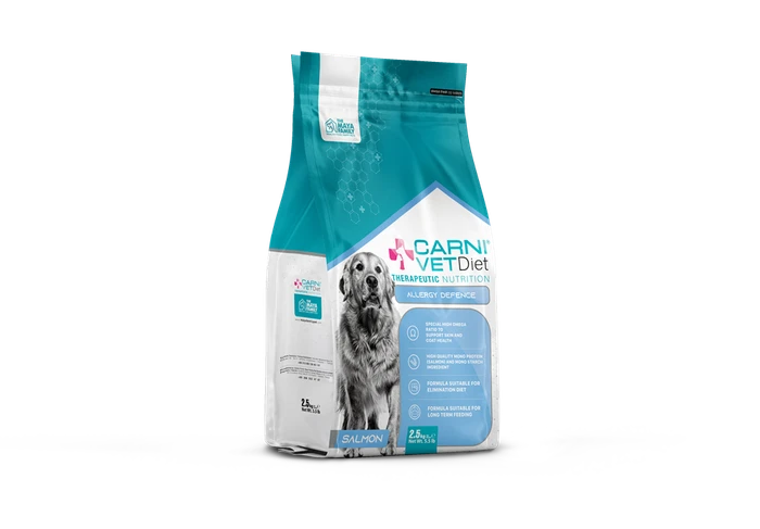 Сухой корм Carni Vet Diet для взрослых собак с лососем диета для предотвращения пищевых реакций, здоровья кожи и шерсти Allergy Defense Salmon