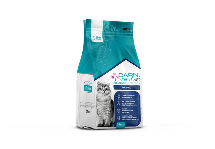 Сухой корм Carni Vet Diet для кошек с птицей диета для поддержания здоровья почек Cat Renal