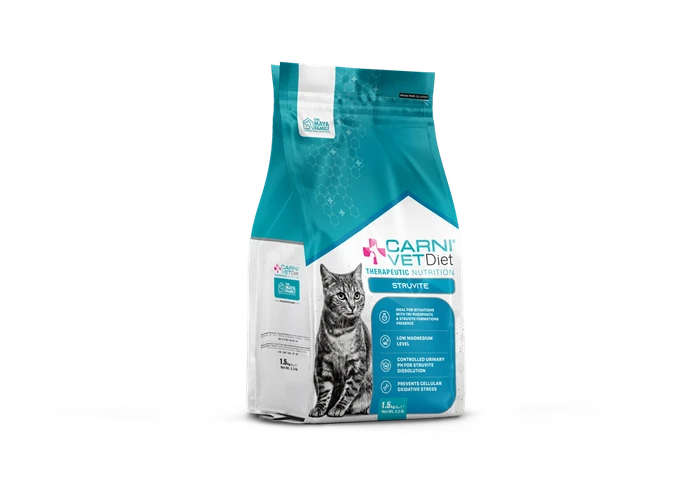 Сухой корм Carni Vet Diet для кошек с птицей диета при МКБ струвитного типа и цистите Cat Struvite