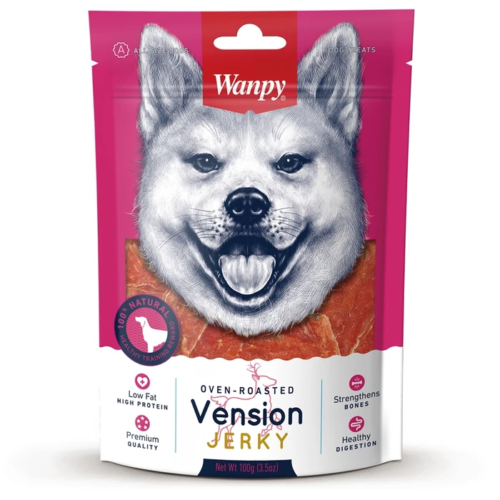 Лакомство WANPY DOG для собак всех пород филе из оленины