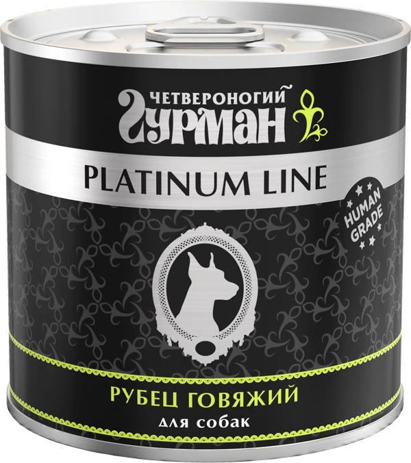 Консервы для собак Четвероногий гурман Рубец говяжий в желе Platinum Line 240 гр