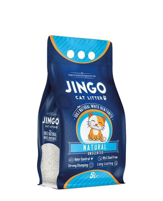 Комкующийся наполнитель Jingo Natural без ароматизатора 5 л
