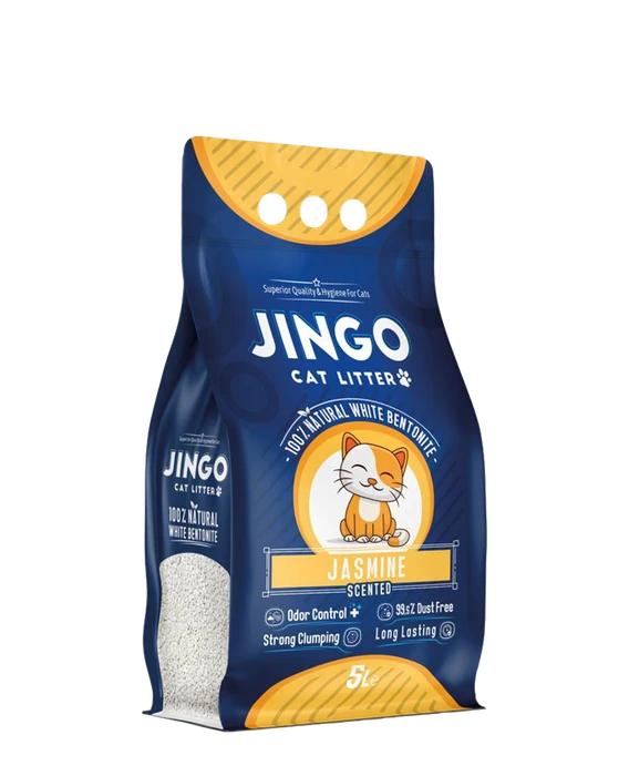 Комкующийся наполнитель Jingo Jasmine с ароматом жасмина