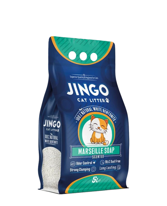 Комкующийся наполнитель Jingo Marsaille Soap с ароматом марсельского мыла