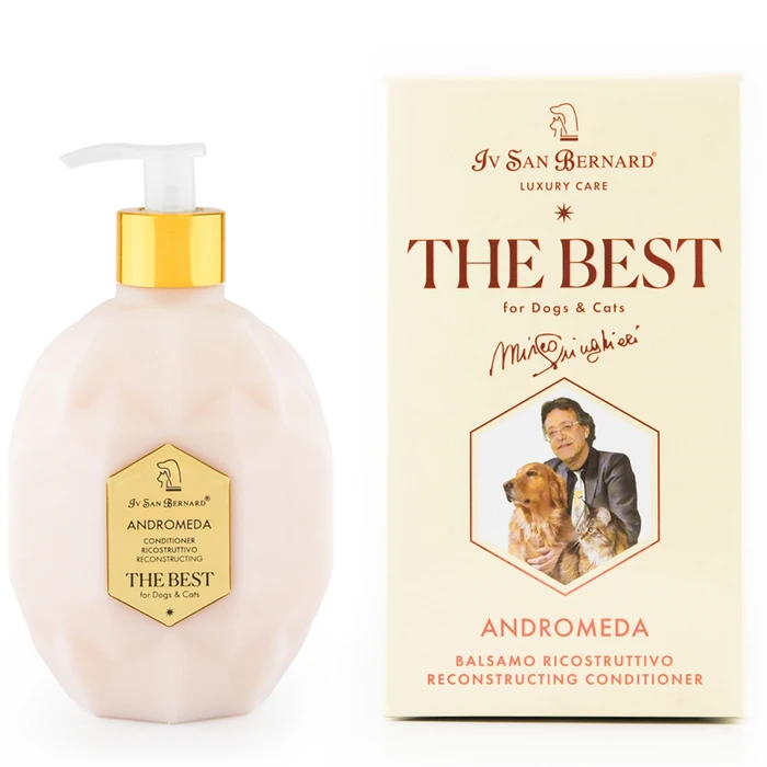 Кондиционер для собак и кошек Iv San Bernard The Best line Andromeda для выпадающей шерсти и чувствительной кожи с экстрактом шиповника 500 мл BANDRO500