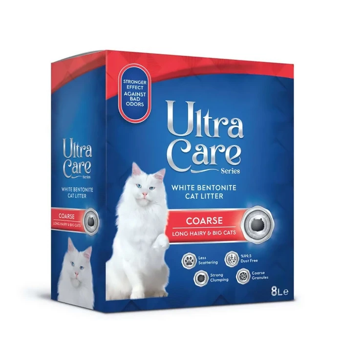 Комкующийся наполнитель Ultra Care Coarse Long Hairy & Big Cats для длинношерстных и крупных кошек с ароматом Весенняя свежесть UC-005214