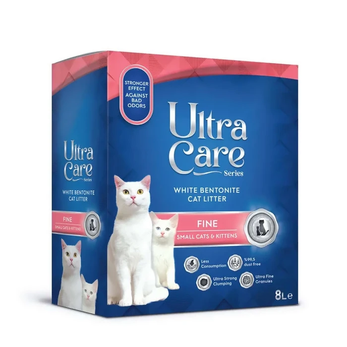 Комкующийся наполнитель Ultra Care Fine Small Cats & Kittens для котят и мелких кошек с ароматом Весенняя свежесть UC-005146