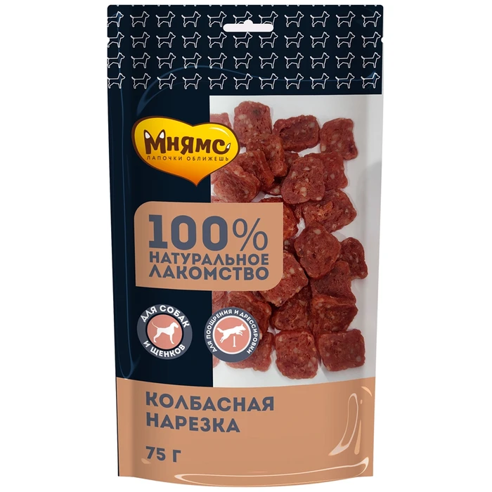 Лакомство для собак Мнямс Колбасная нарезка 170500