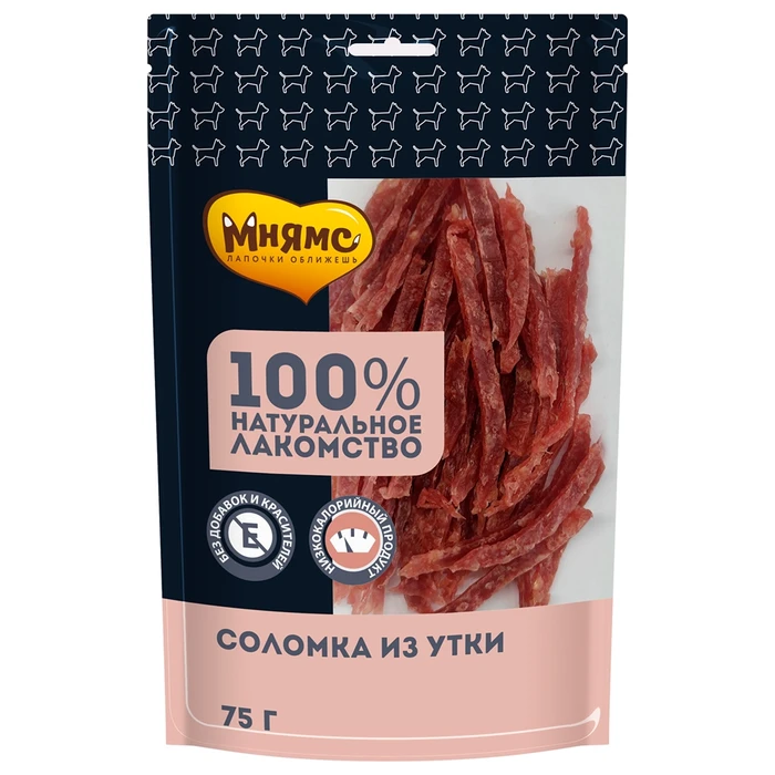 Лакомство для собак Мнямс Соломка из утки 170562