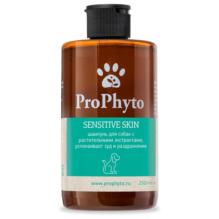 Жидкий шампунь ProPhyto SENSITIVE SKIN SHAMPOO для собак с растительными экстрактами против зуда и раздражения PP91100108