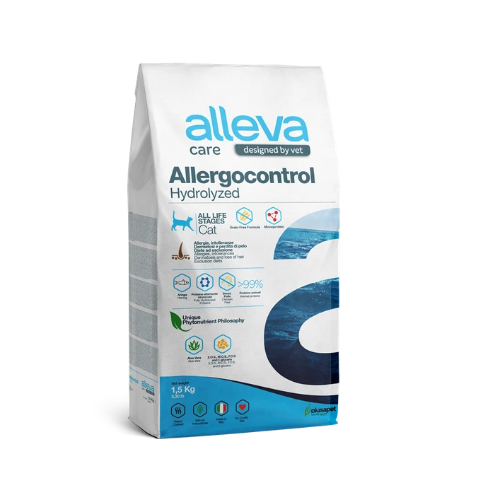 Сухой корм ALLEVA CARE для кошек диета при аллергии, пищевой непереносимости и дерматозе CAT ALLERGOCONTROL 00-00000751/P10269
