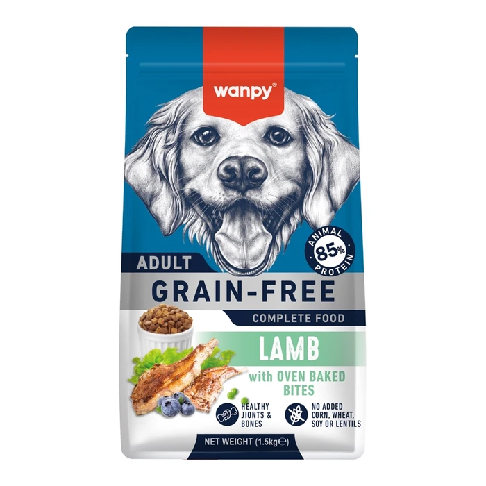Беззерновой сухой корм Wanpy Dog для взрослых собак всех пород с ягненком ADULT DOG LAMB DFL-04322