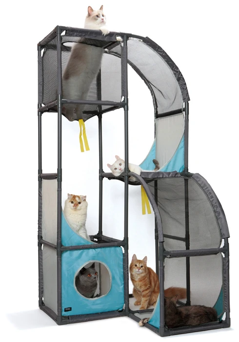 Игровой комплекс Kitty City для кошек Мегаполис.  Skyscraper : 157,5*80*80см (sp0234). 23051