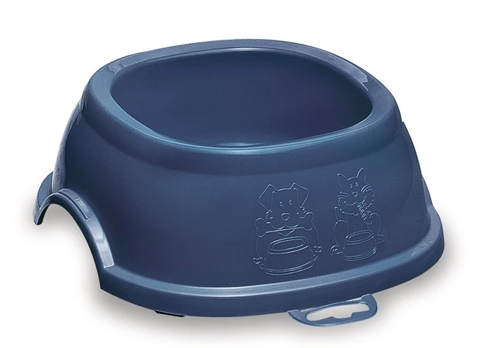Миска Stefanplast нескользящая Break 2, синяя, 600мл, 19*19*7см (96002) 51535832