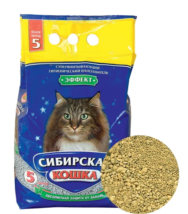 Впитывающий наполнитель Сибирская кошка Эффект 26293