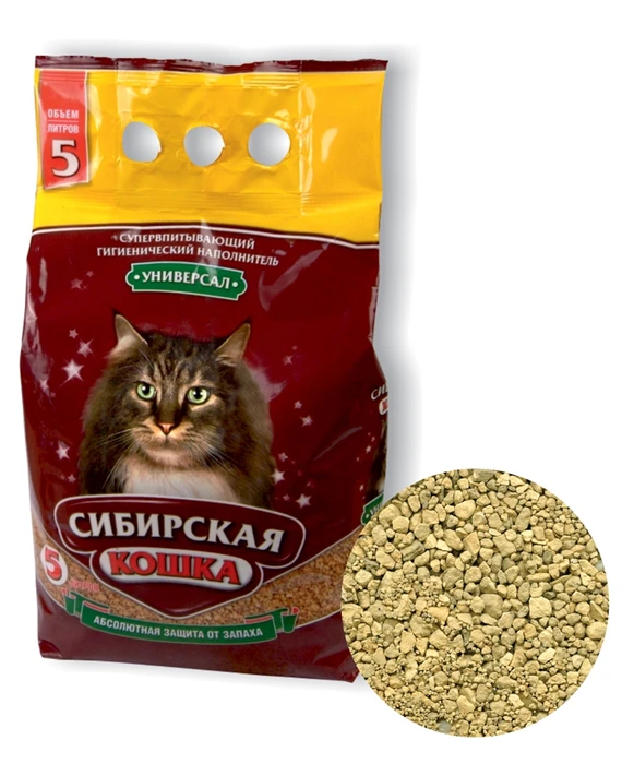 Впитывающий наполнитель Сибирская кошка Универсал 26288