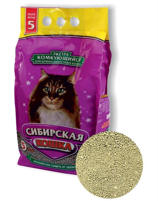 Комкующийся наполнитель Сибирская кошка Экстра 26292