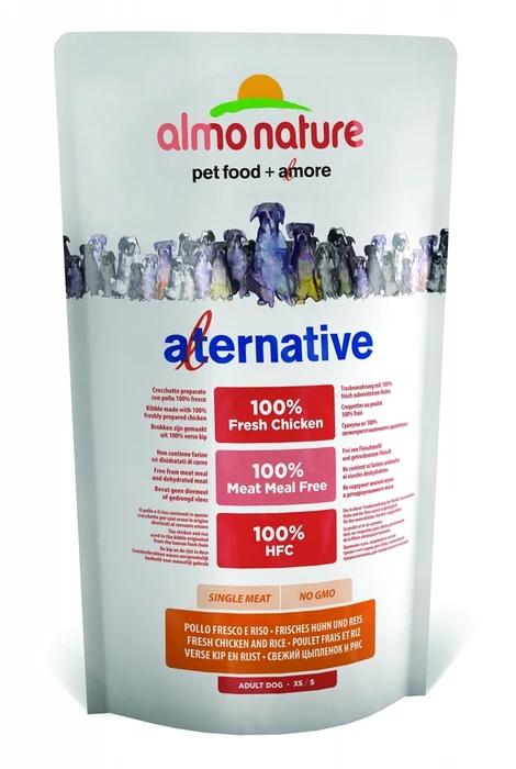 Сухой корм ALMO NATURE Alternative Fresh Chicken and Rice для собак карликовых и мелких пород со свежим цыпленком и рисом 50% мяса 10758