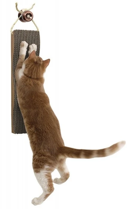 Подвесная когтеточка Kitty City "Царапка" 5х13х46 см, картон, Hanging Scratcher 3268