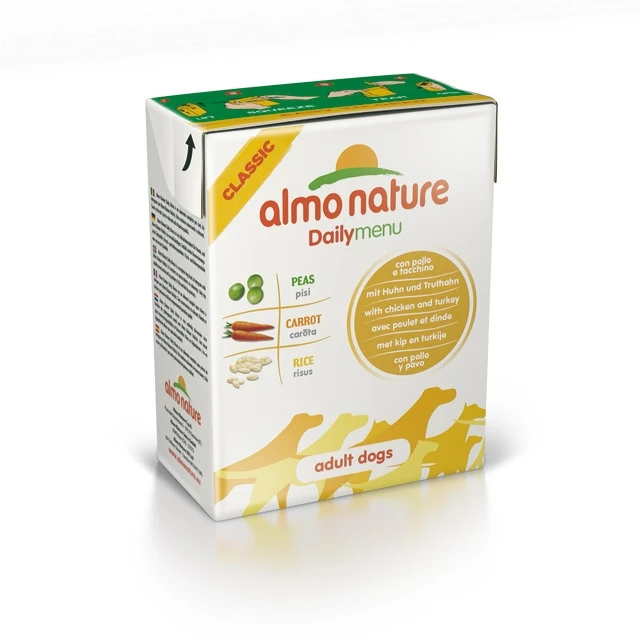 Консервы ALMO NATURE Classic Daily Menu Chicken/Turkey Tetrapack для собак меню с курицей и индейкой 10156