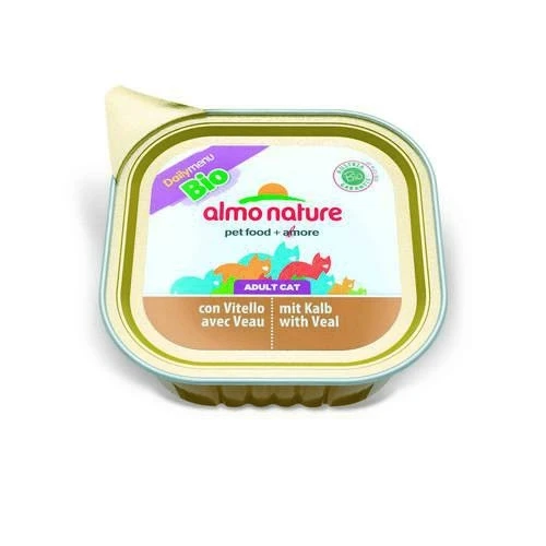 Консервы ALMO NATURE Daily Menu Bio Veal для взрослых кошек "Паштет Био-меню с телятиной" 23198