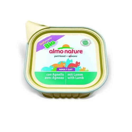 Консервы ALMO NATURE Daily Menu Bio Lamb для взрослых кошек "Паштет Био-меню с ягненком" 23194