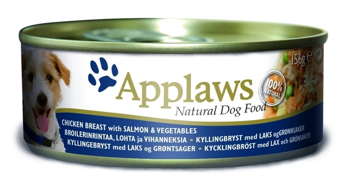 Консервы APPLAWS для собак с курицей, лососем и овощами Dog Chicken/Salmon/Veg 46588