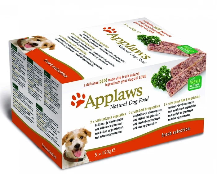 Консервы APPLAWS Dog Pate Turkey Beef Ocean Fish паштет для собак с индейкой, говядиной, океанической рыбой 10298